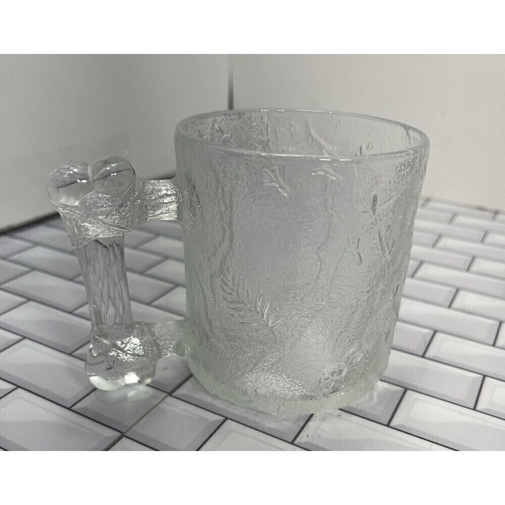 1993 Original McDonalds Flintstones Mug in perfect condition, clear glass - Picture 5 of 12